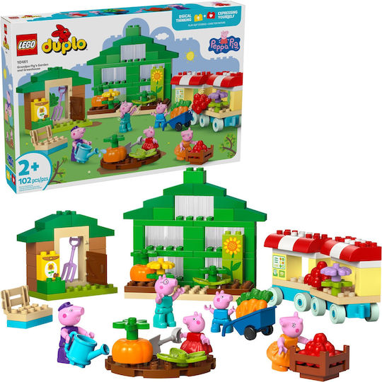 LEGO Duplo Grădina și Seră Bunicului Pig Pentru 2+ Ani 102 Bucăți