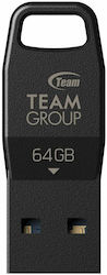 TeamGroup 64GB USB 3.2 Μαύρο