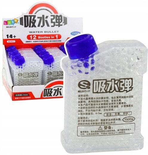 Transparent Water Beads Ready Guns 1500 Pcs 6-7 Mm
