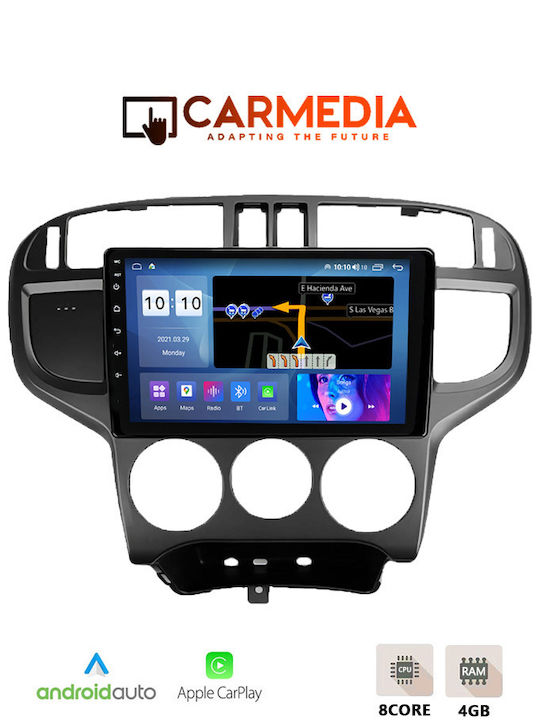 Carmedia Car Audio System for Hyundai Matrix 2001-2010 (Bluetooth/USB/WiFi/GPS/Apple-Carplay/Android-Auto) with Touch Screen 9"