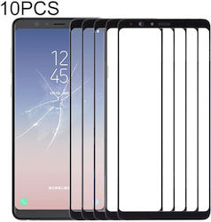 Samsung Galaxy A8 Star A9 Star 10 Stück Externer Glas-Frontbildschirm-Flex Schwarz