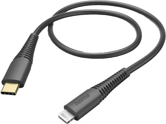 HAMA USB-C Мъжки към Lightning Кабел Черен 1.5м 00201602