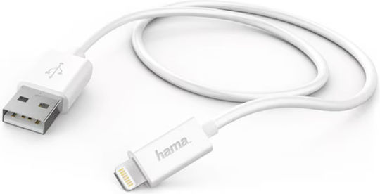 HAMA Cablu USB-A La Lightning Alb 0.6m 00178384