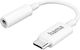 HAMA Convertor USB-C masculin în USB-C feminin Alb 1buc