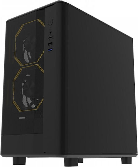 Darkflash DB330M Mesh Midi-Turm Computergehäuse Schwarz