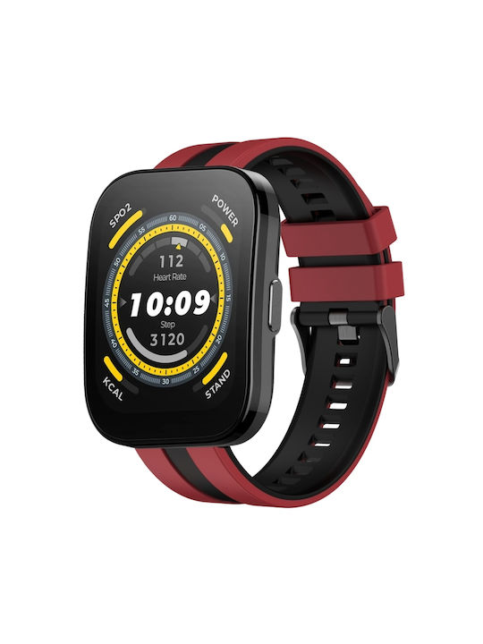 Каишка Неръждаема стомана Червен (Amazfit Bip 5)