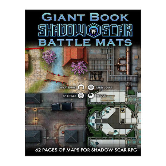 Giant Book Shadow Scar Battle Mats English Edition 1+ Players 14+ Y.o