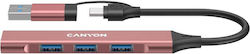 Canyon USB Hub 4 Θυρών (USB-A) CNS-TDS02P Canyon USB Hub 4 Θυρών (USB-A) CNS-TDS02P