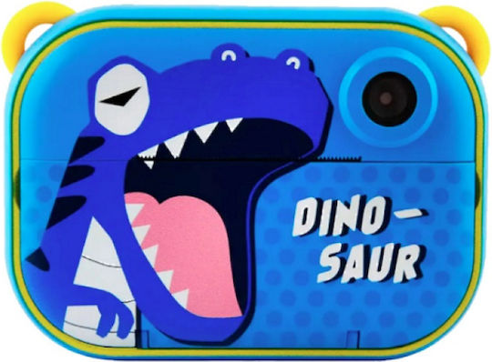 Instant Kids Παιδική Φωτογραφική Μηχανή 12MP με Θερμική Εκτύπωση Dinosaur Μπλε