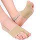 Set 2 Protectoare Pentru Bunion Separator Degete Din Silicon Cu Bandă De Susținere Zenifique Bej Mărimea L