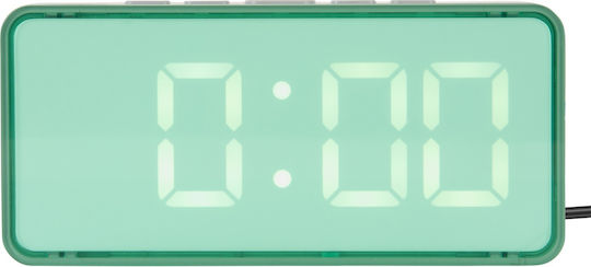 Karlsson Ψηφιακό Ρολόι Ξυπνητήρι Dimmer Led Audaz – Misty Green Led Ka6040gr