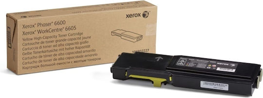 Xerox 106R02235 Γνήσιο Toner Laser Εκτυπωτή Κίτρινο High Capacity 6000 Σελίδων