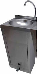Caff S.L. Professionelle Handwaschstation Bodenmontage mit Fußventil LV-PP 40x40x85cm Caff S.L. Professionelle Handwaschstation Bodenmontage mit Fußventil LV-PP 40x40x85cm