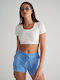 Women's Terry Activewear Shorts Blue