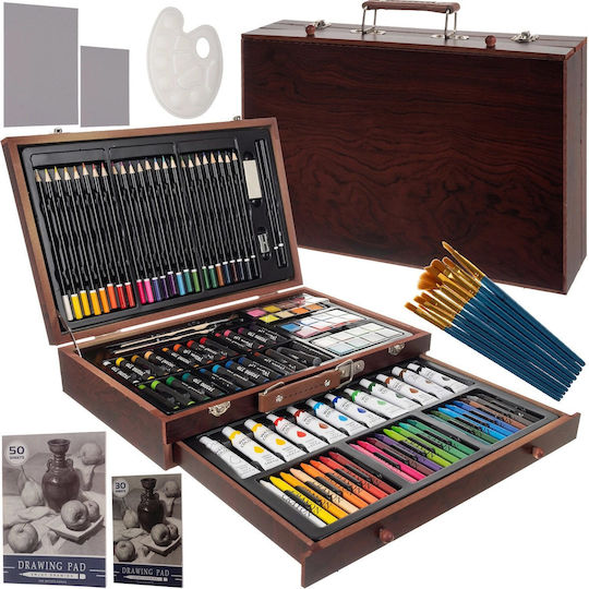 Set de Colorat Lemn 38x23.5cm 129buc