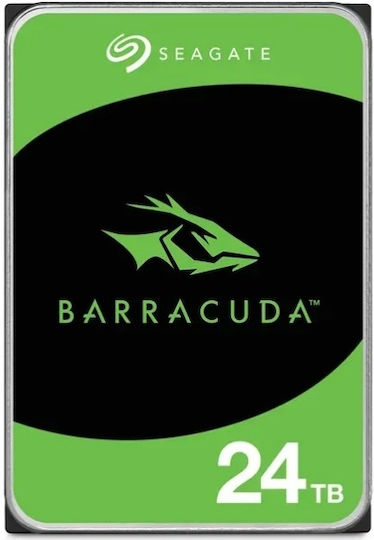 Seagate BarraCuda 24TB HDD Hard Drive 3.5" SATA III 7200rpm with 512MB Cache for Desktop ST24000DM001