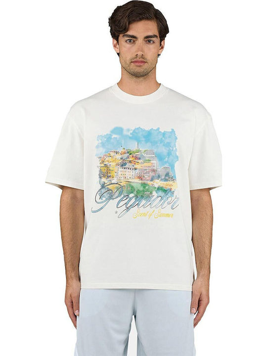 T-shirt Washed Unbleached