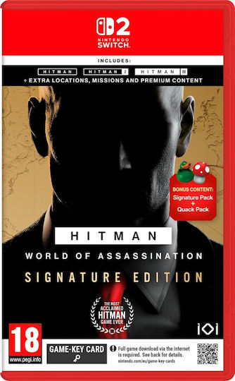 Hitman: World of Assassination Signature Edition (Game-Key Card) Switch 2 Game
