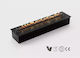 Burner Internal / Outdoor Floor Bioethanol Fireplace Black 100x28x20.5cm