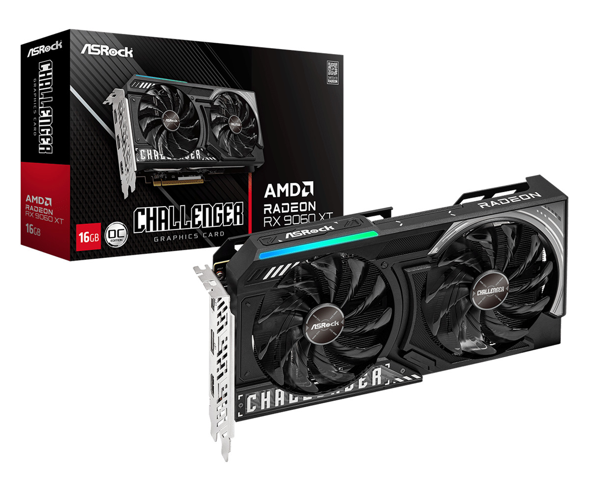 ASRock Radeon RX 9060 XT 16GB GDDR6 Challenger OC Κάρτα Γραφικών