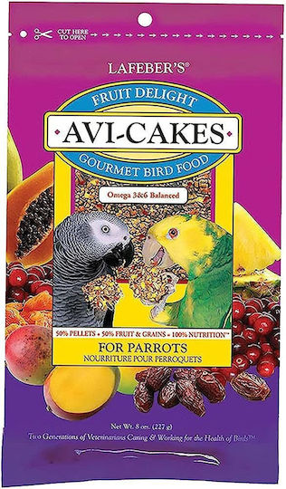 Lafeber's Fruit Delight Avi-Cakes Τροφή για Μεσαίους Παπαγάλους 227gr