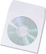 White CD3 Sleeve 12.5x12.5 Window Self-Adhesive