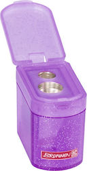 Brunnen Klicki Glitter Διπλή Ξύστρα Μωβ