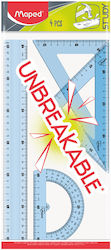 Άθραυστο Γεωμετρικό Σετ Unbreakable 30 Cm Γαλάζιο