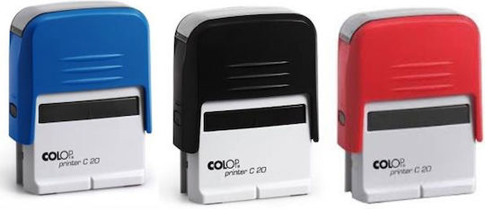 Colop 20 Colop Rechtecke Stempel "Text" und Blau Tinte