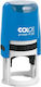 Colop Rund Stempel "Text" und Blau Tinte