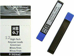 Penac 0.7mm HB Refill Leads 12pcs