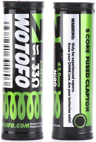 Wotofo 5 Core Fused Clapton 5 X 30g + 40g 0,33ohm 5 bucăți Rezistențe Preconstruite