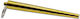 Metallisches Kegelschiffchen Rollmat 110mm Gold