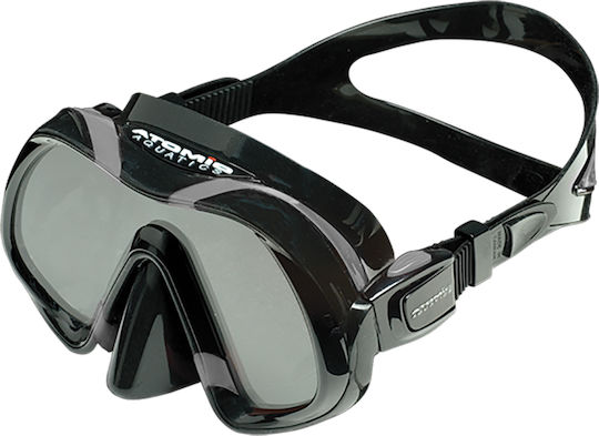 Atomic Aquatics Taucherbrille aus Silikon Schwarz