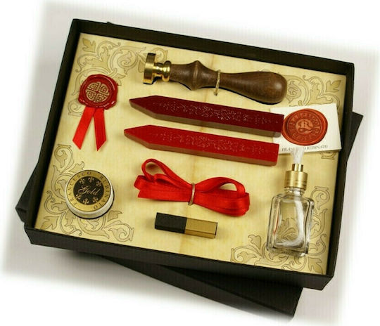 Vintage Set Ștampilă Ceară Sigilare Francesco Rubinato Ru-2020 10 10