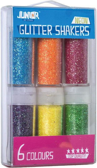Junior 6 Αλατιέρες Glitter Neon J-137881 Junior
