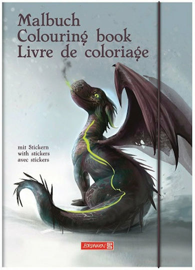 Тетрадка за оцветяване Снимки Стикери Drago Brunnen