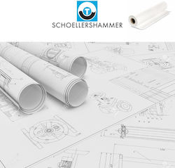 Schoeller Χαρτι Σχεδιου Ρολο 20m*60cm 110/115gr Διαφανεια Ριζοχαρτο