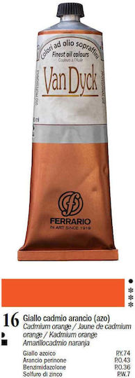 Ferrario Seturi de Culori Ulei 16 Portocaliu Cadmiu 150ml 1buc