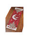 Euronova Christmas Tablecloth Runner Plastic Red L140xW43cm.