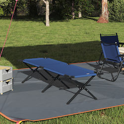 Folding Guest Bed Without Mattress Single Blue ...