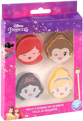 Σετ Γόμες Μολύβι Disney Princess 4τεμ