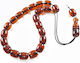 Resin Worry Beads with 22 Beads Handmade Burgundy