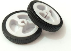 34x7mm Zj327 3pi Miniq Car N20 Motor Rubber Wheel 34x7mm Zj327 3pi Miniq Car N20 Motor Rubber Wheel