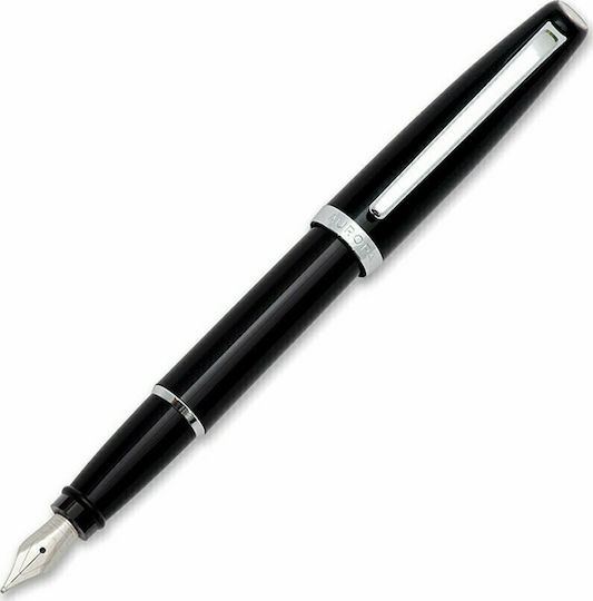 Aurora Fountain Pen 0.5mm Black with Black Ink E12-N