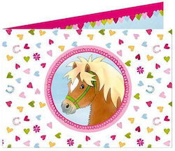 Invitații "Our Pony Farm" 8 Bucăți
