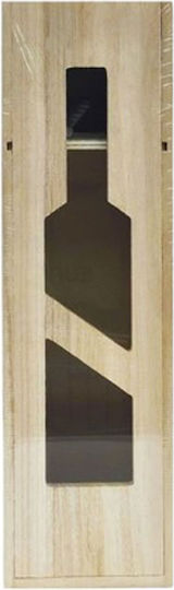 ForHome Ξύλινο Κουτί για Δώρο Μπεζ 10x10x35εκ.