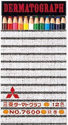 Creioane Colorate Uni Dermatograph 12 Bucăți Creioane Colorate Uni Dermatograph 12 Bucăți