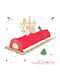 Scrap Cooking Christmas Table Decoration Plastic Multicolour L33xW11.5xD6cm.