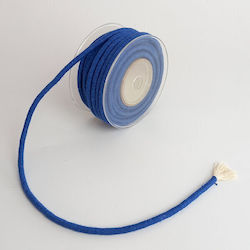 Schnürsenkel Baumwolle Funda 6mm x 10m Ecru Blau